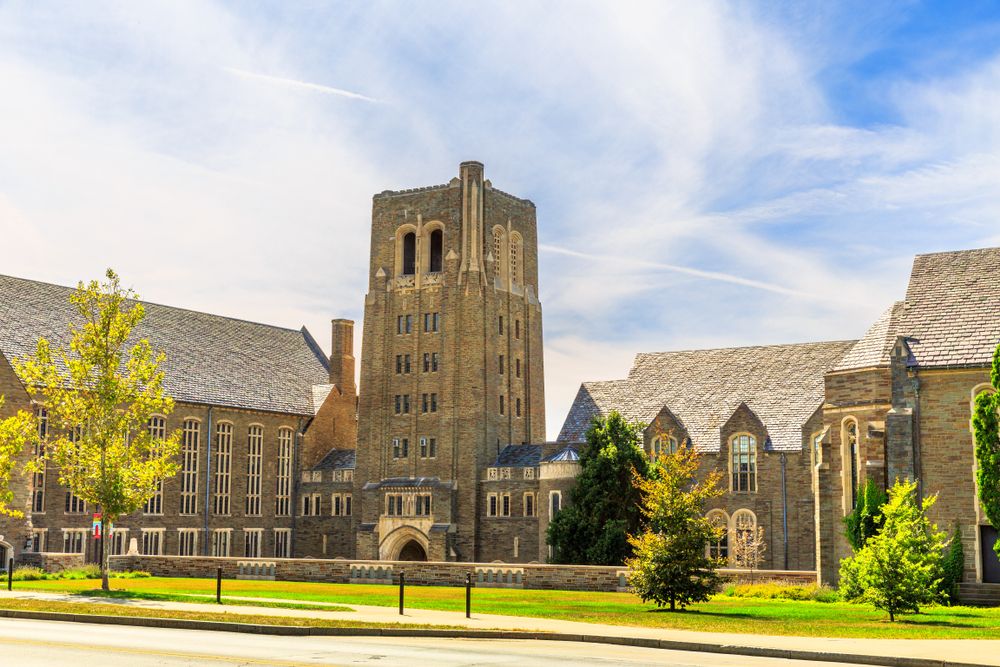 Exterior of a building at Cornell University
