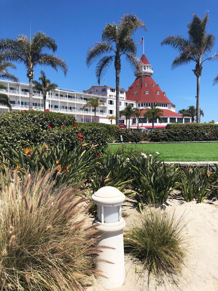 Beachfront resort at Coronado Island