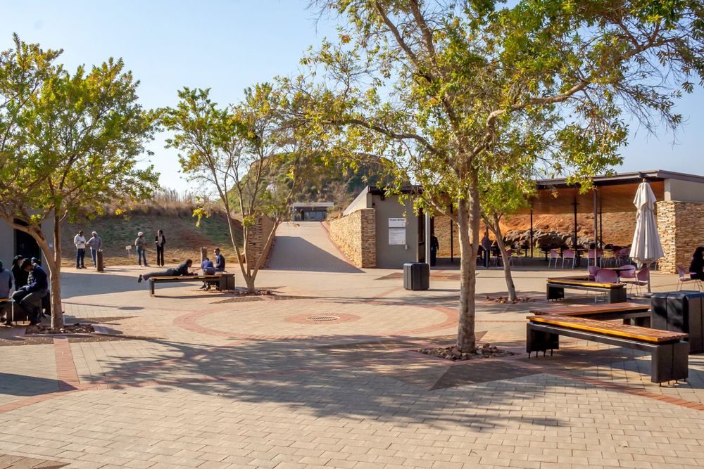 Seating area at Cradle of Humankind