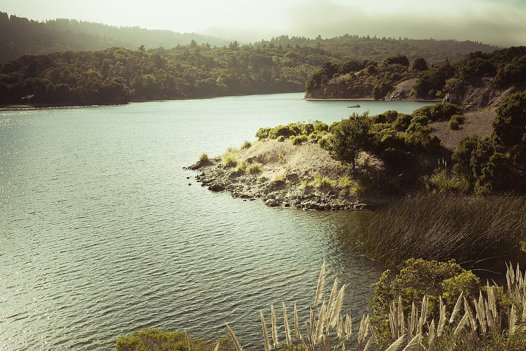 The waters of Crystal Springs Reservoir