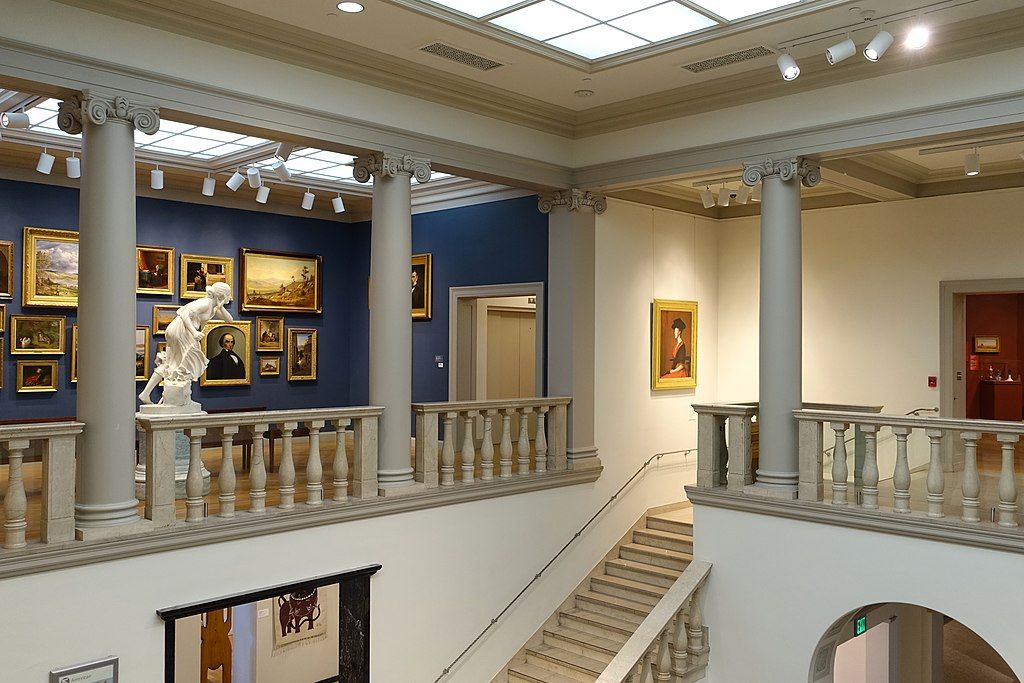 Interior view of the Currier Museum of Art