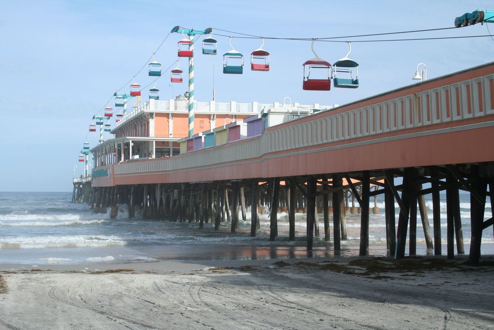 Cabel cars at Daytona Beach Boardwalk