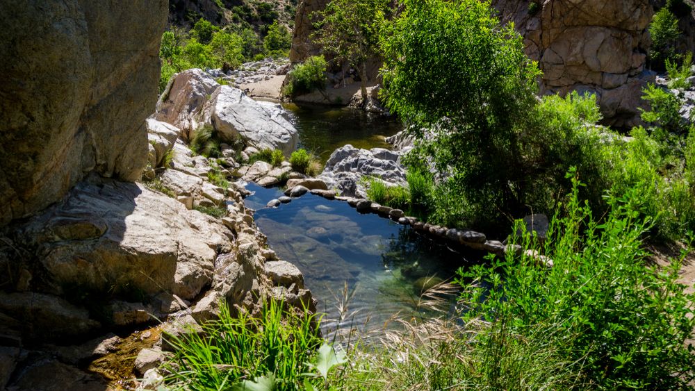 Beautiful view of the Deep Creek Hot Springs