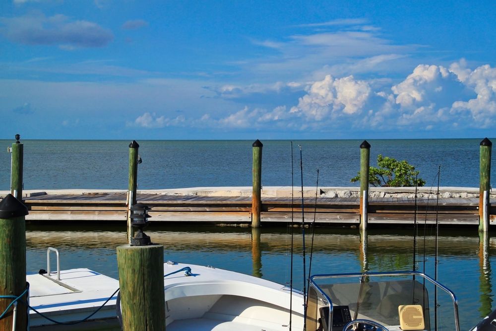 Fishing boat docked at Marathon, Florida