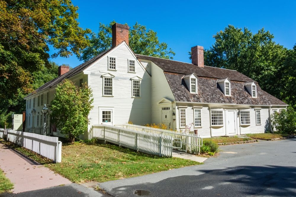 white wooden house in Deerfield, MA