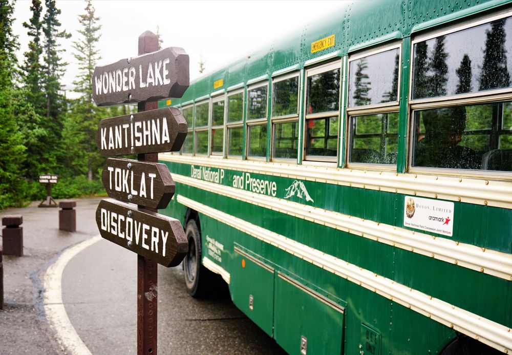 Bus in Denali National Park