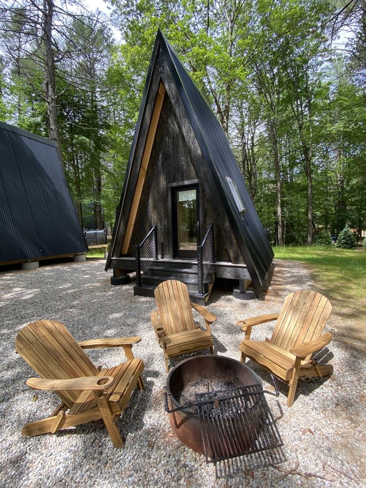 Unique camping cabin at Desert of Maine