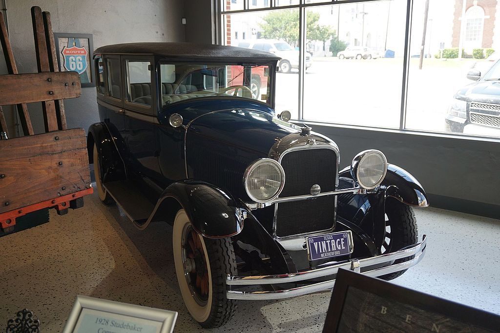 Display at Vintage Car Museum, Weatherford