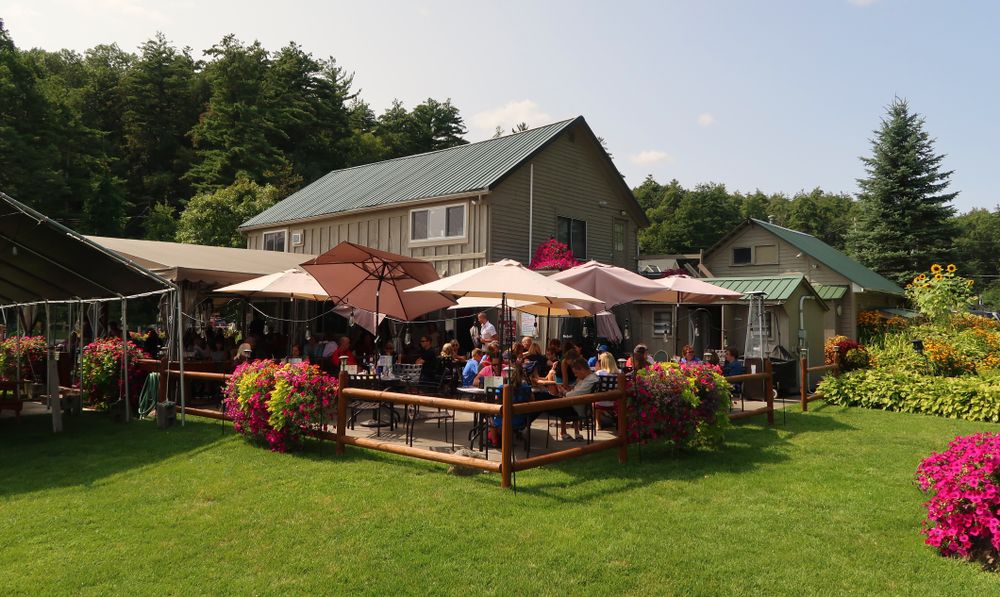 People enjoying their meal at Docksider Restaurant