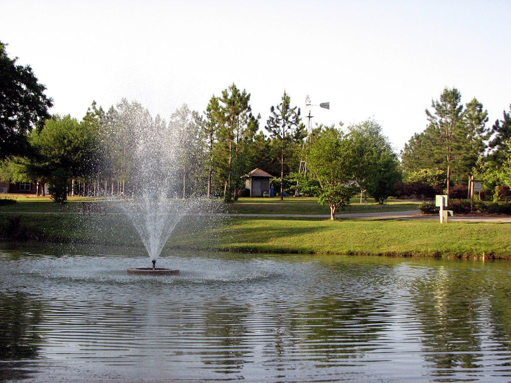 Water fountain at Dothan Area Botanical Gardens