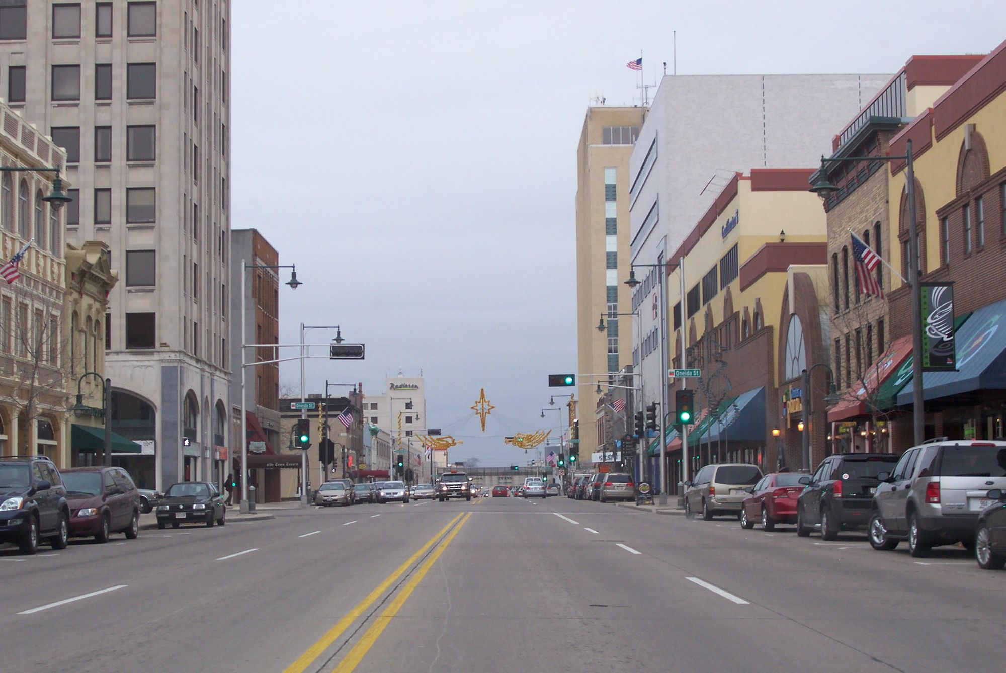 Road of Downtown Appleton
