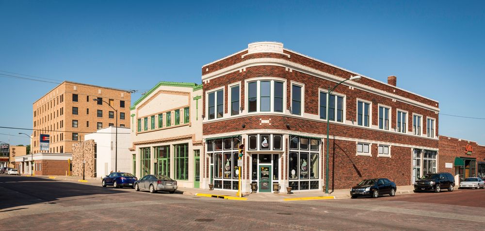 View of Buildings in Downtown Hays