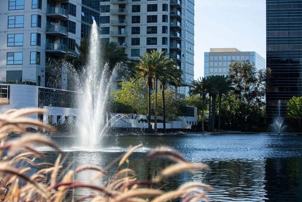 Fountain at Downtown Santa Ana