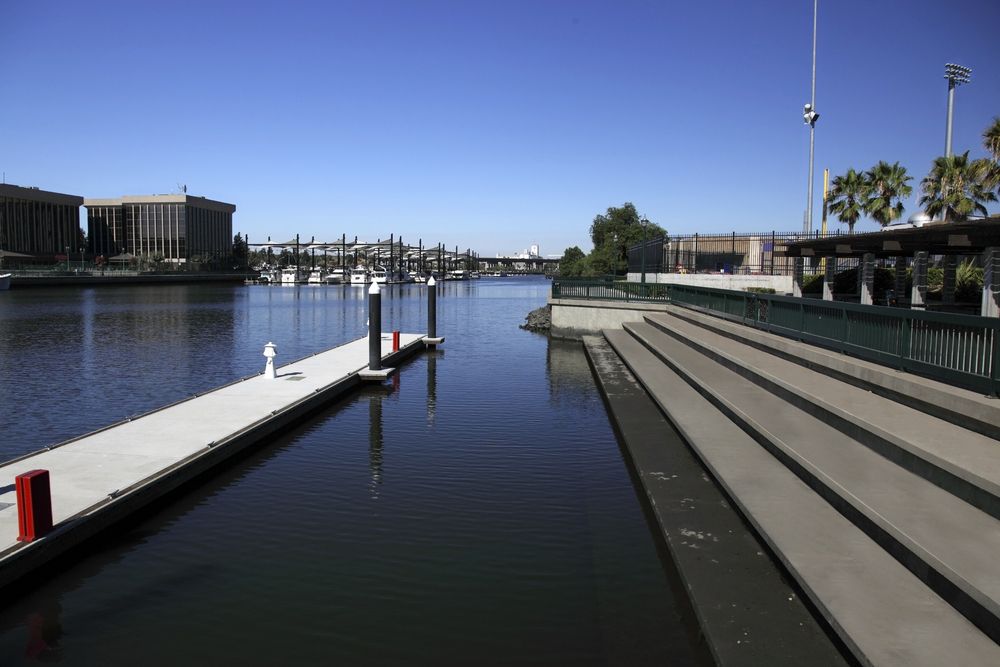 View of the Downtown Stockton Marina
