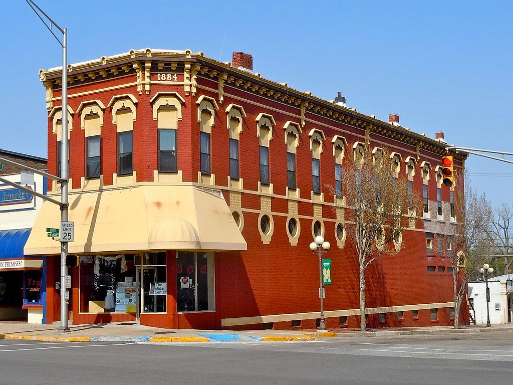 View of Plymouth Historic Downtown