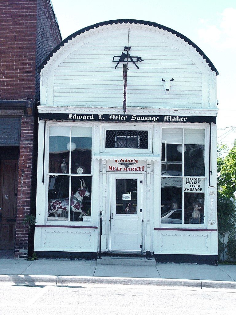 Entrance of Drier’s Meat Market