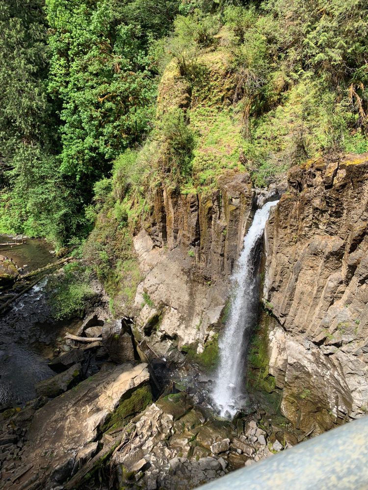 Top view of Drift Creek Falls