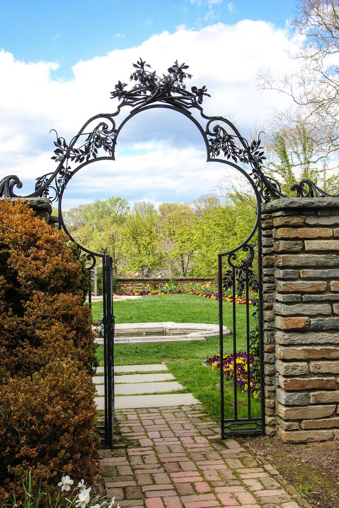 Entrance to a garden at Dumbarton Oaks