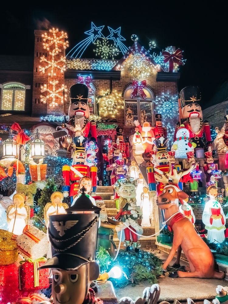 Christmas lights at Dyker Heights