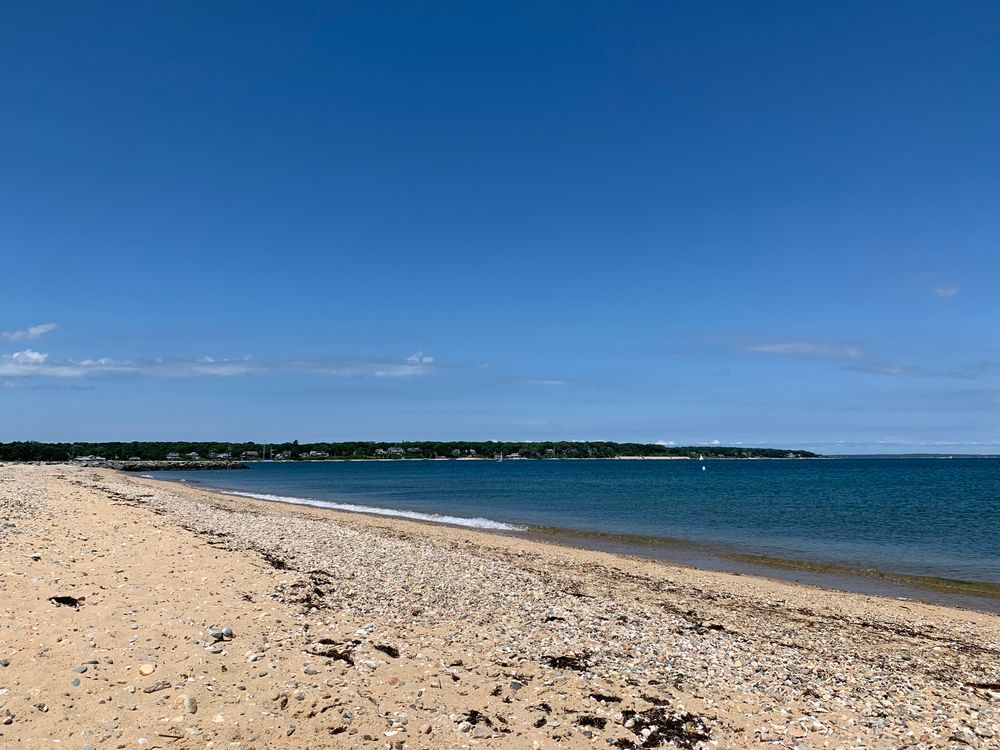 Eastville Beach on a sunny day