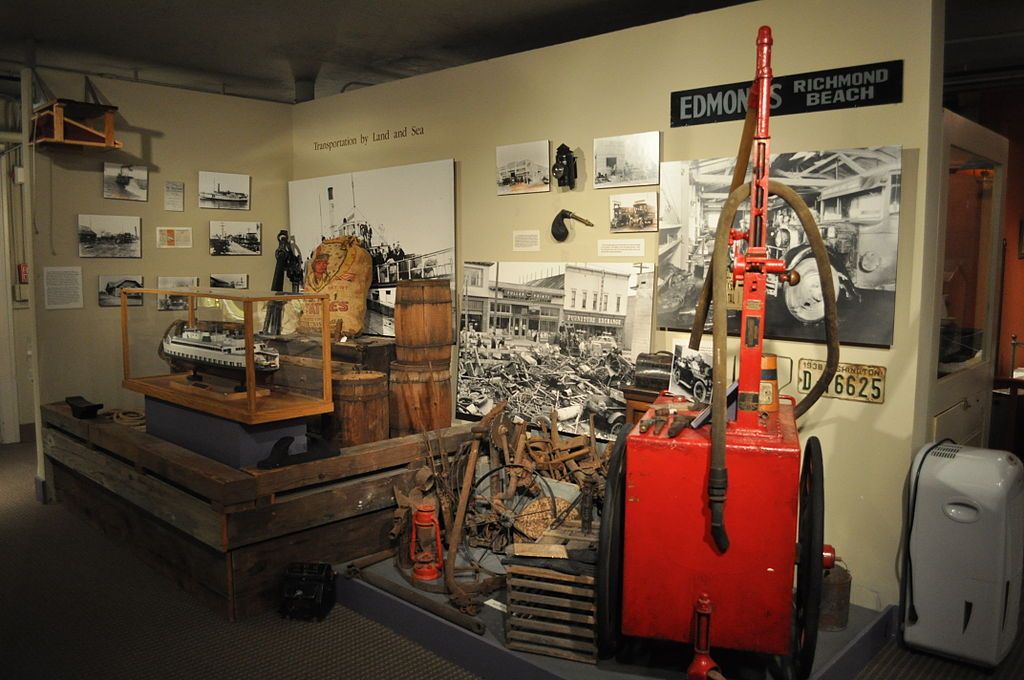 Transportation exhibit in Edmonds Historical Museum