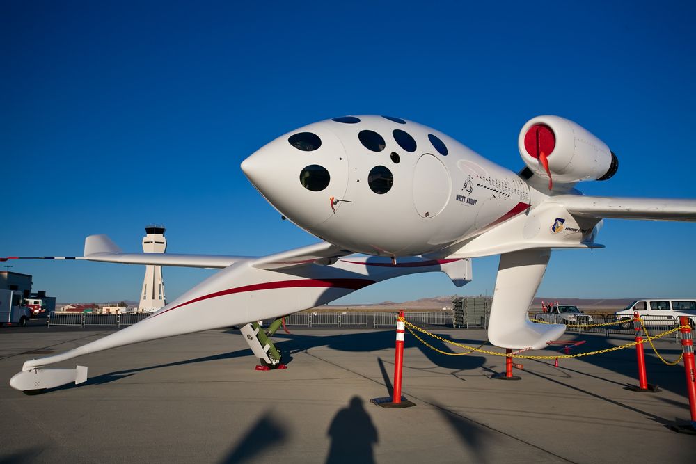 A plane at Edwards Air Force Base