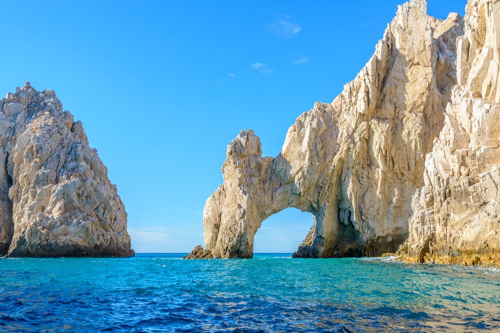 Closeup view of the El Arco