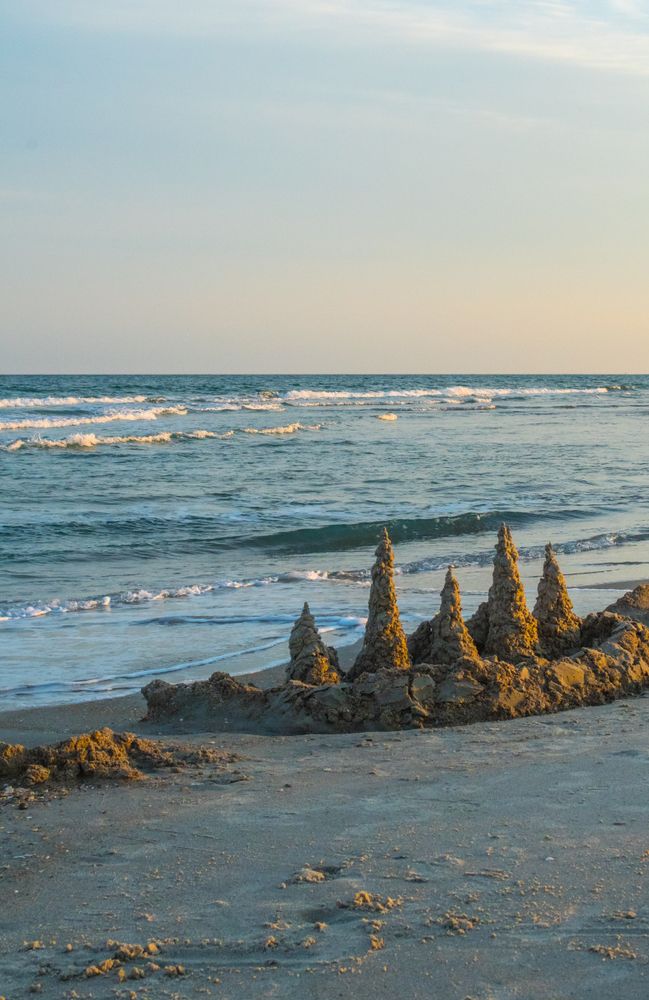 Waves crashing on the shores of Emerald Isle