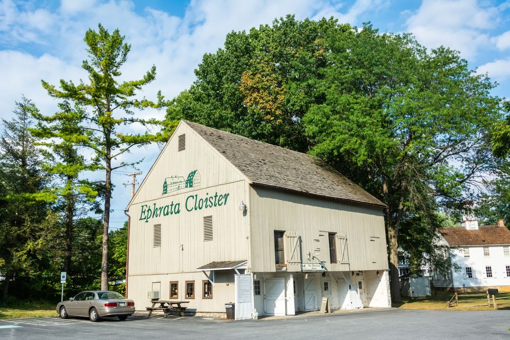 Exterior of a barn at Ephrata Cloister
