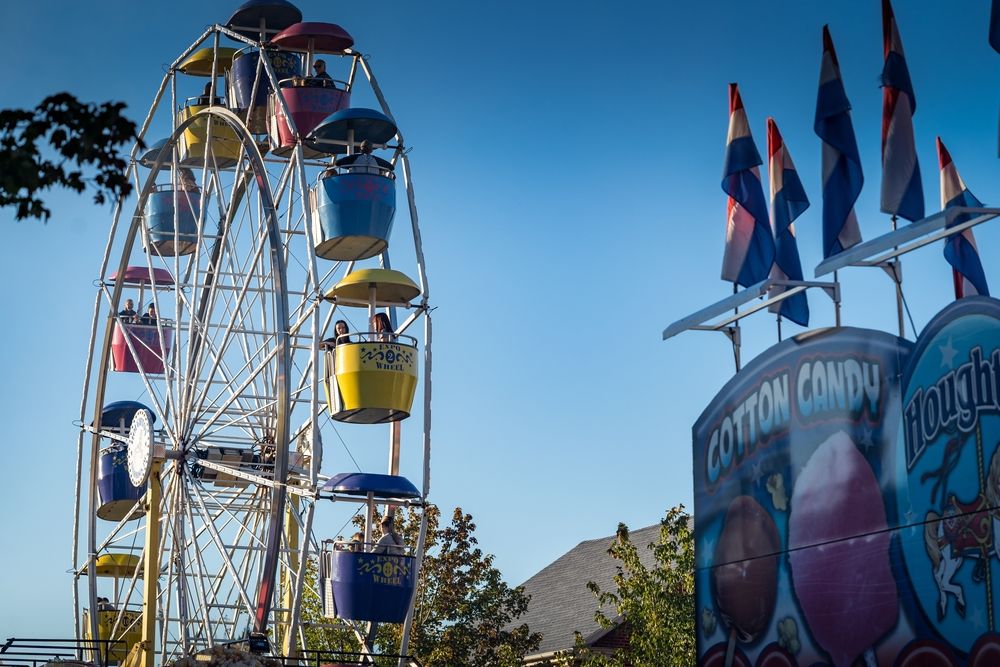 Colorful ferris wheel at Ephrata Fair