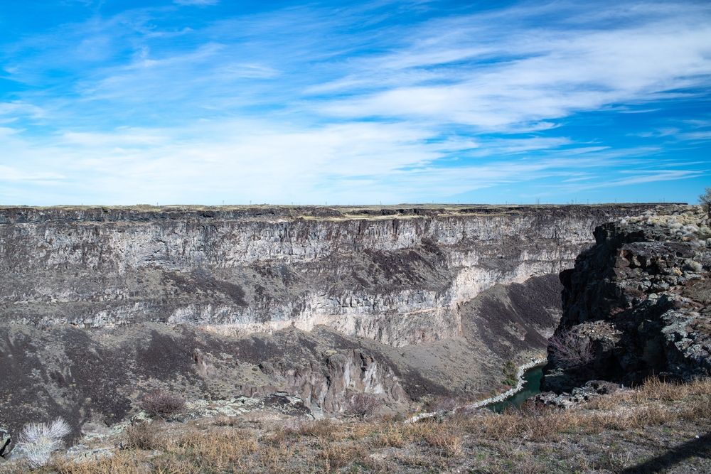 View of Evel Knievel Jump Site