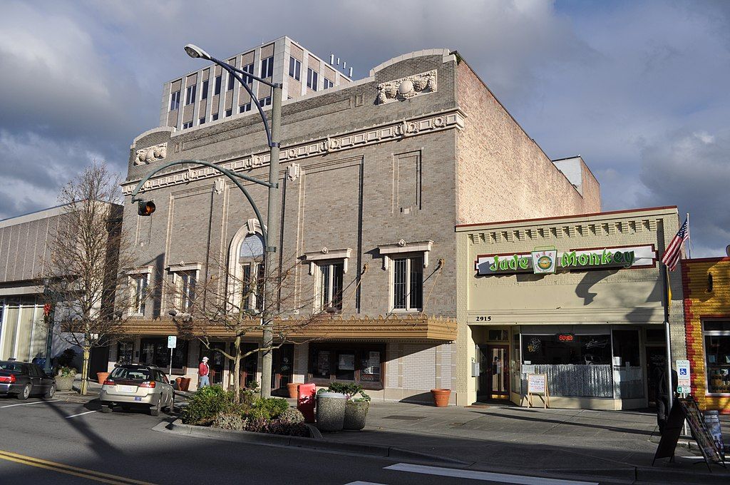 Front View of Historic Everett Theater