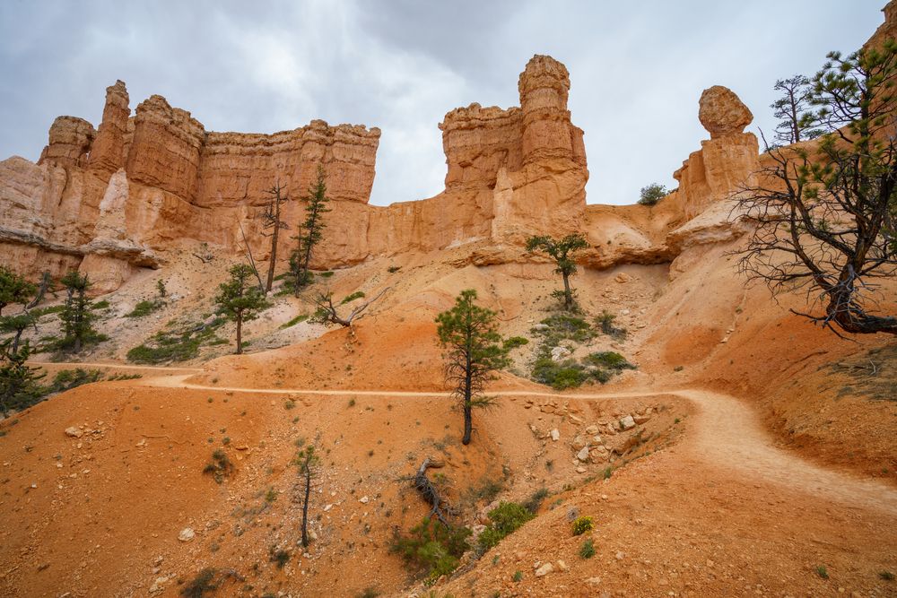 Dusty trail along the Fairyland Loop