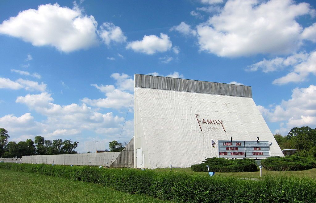 Daytime view of the Family Drive in theatre