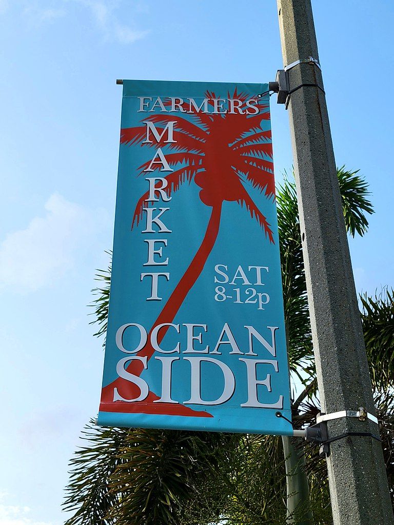Signboard of Farmers' Market Oceanside