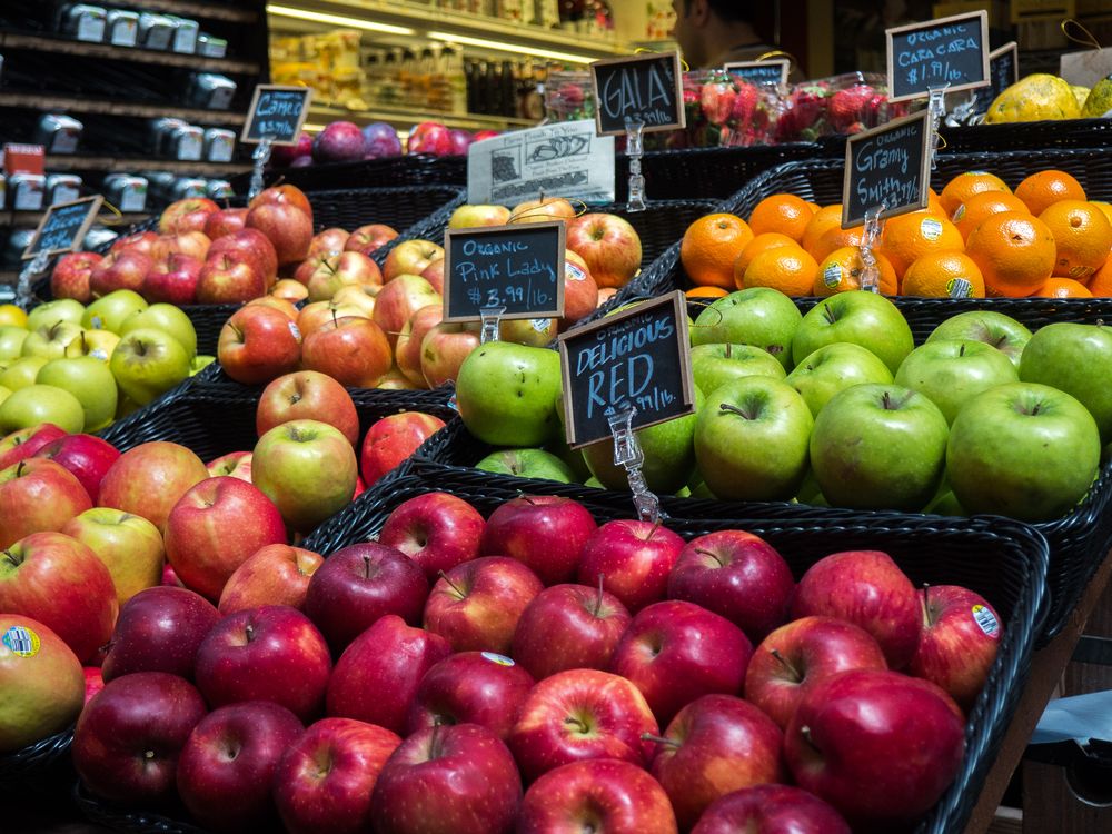 Fresh fruits at Ferry Building Market