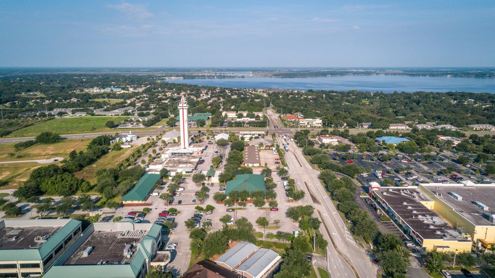Aerial view of Florida Citrus Tower