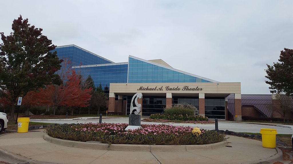 Exterior view of Michael A. Guido Theater