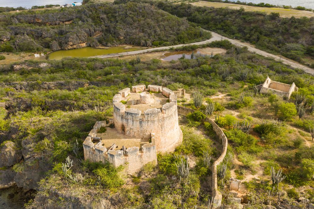 Aerial view of Fort Beekenburg