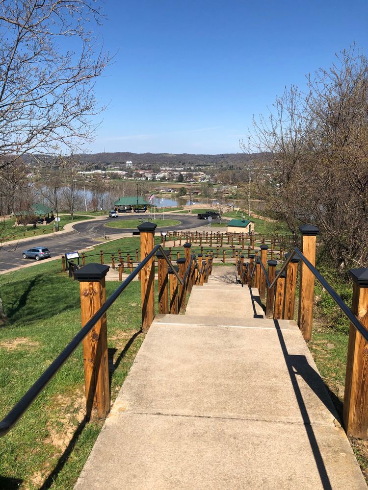 Stairs at Fort Boreman Park