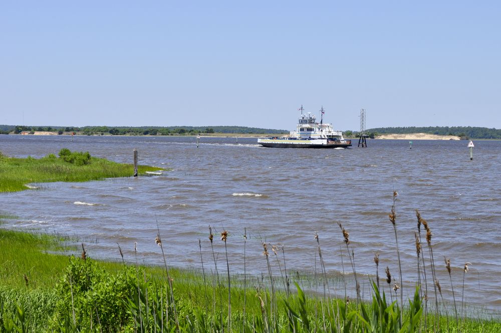 View of Fort Fisher Ferry