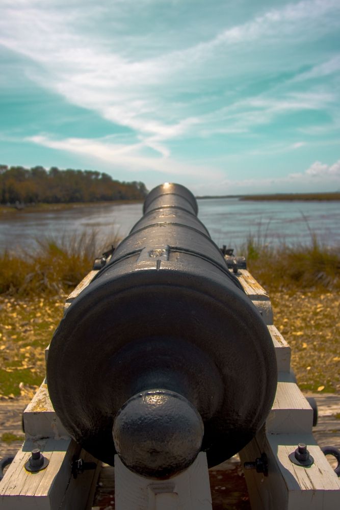 Cannon at Fort Frederica National Monument