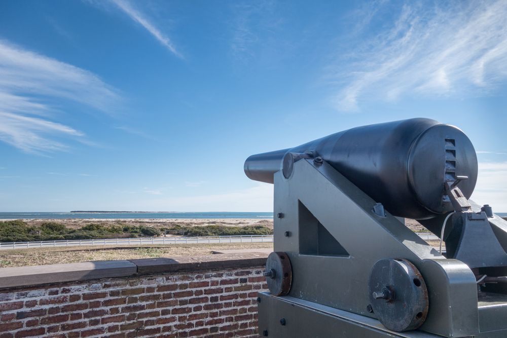 Cannon at Fort Macon state park