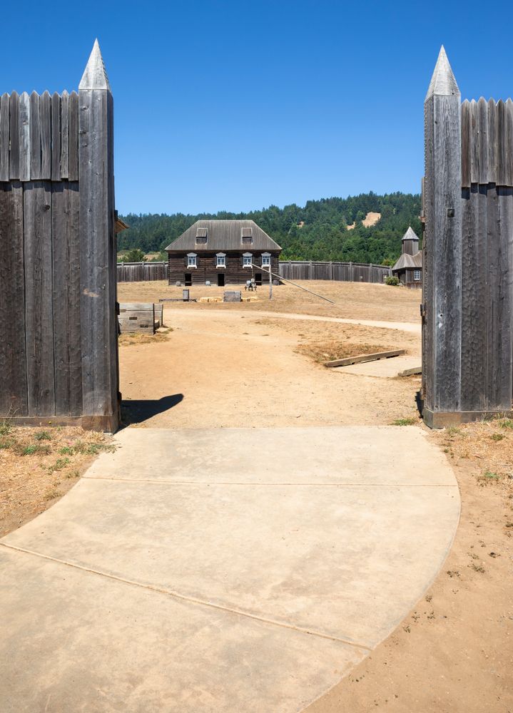 Entryway to Fort Ross State Historical Park