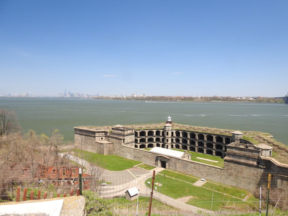 Aerial view of Fort Wadsworth