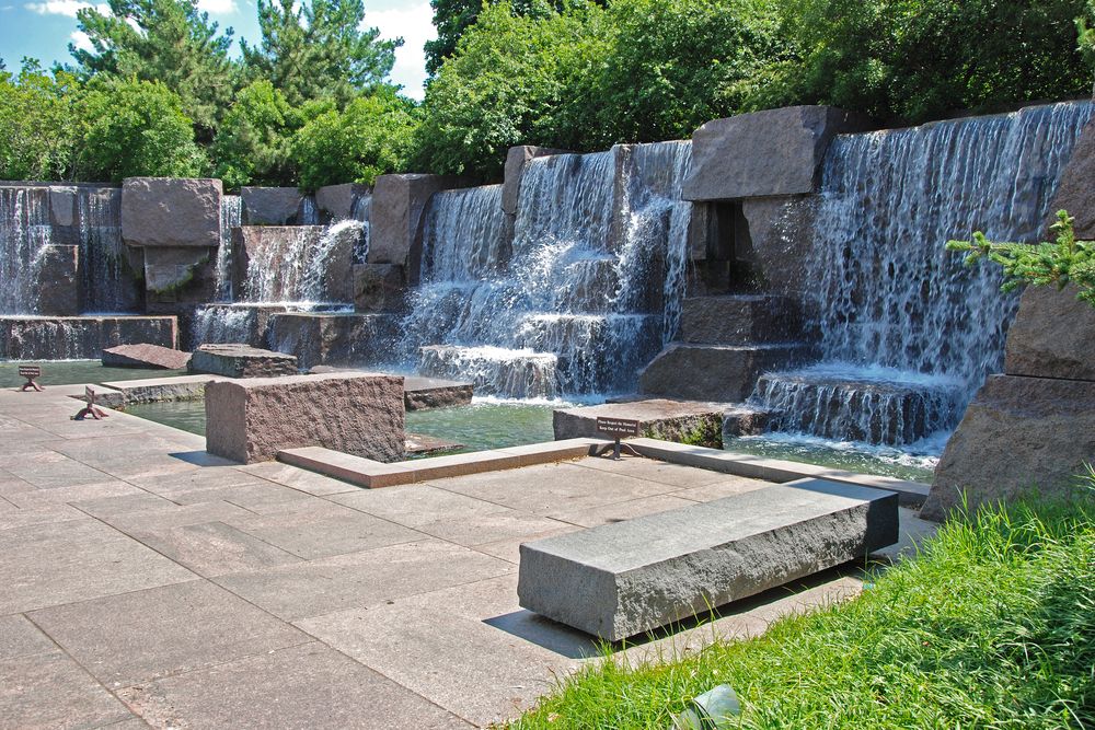 Fountain at Franklin Delano Roosevelt Memorial 