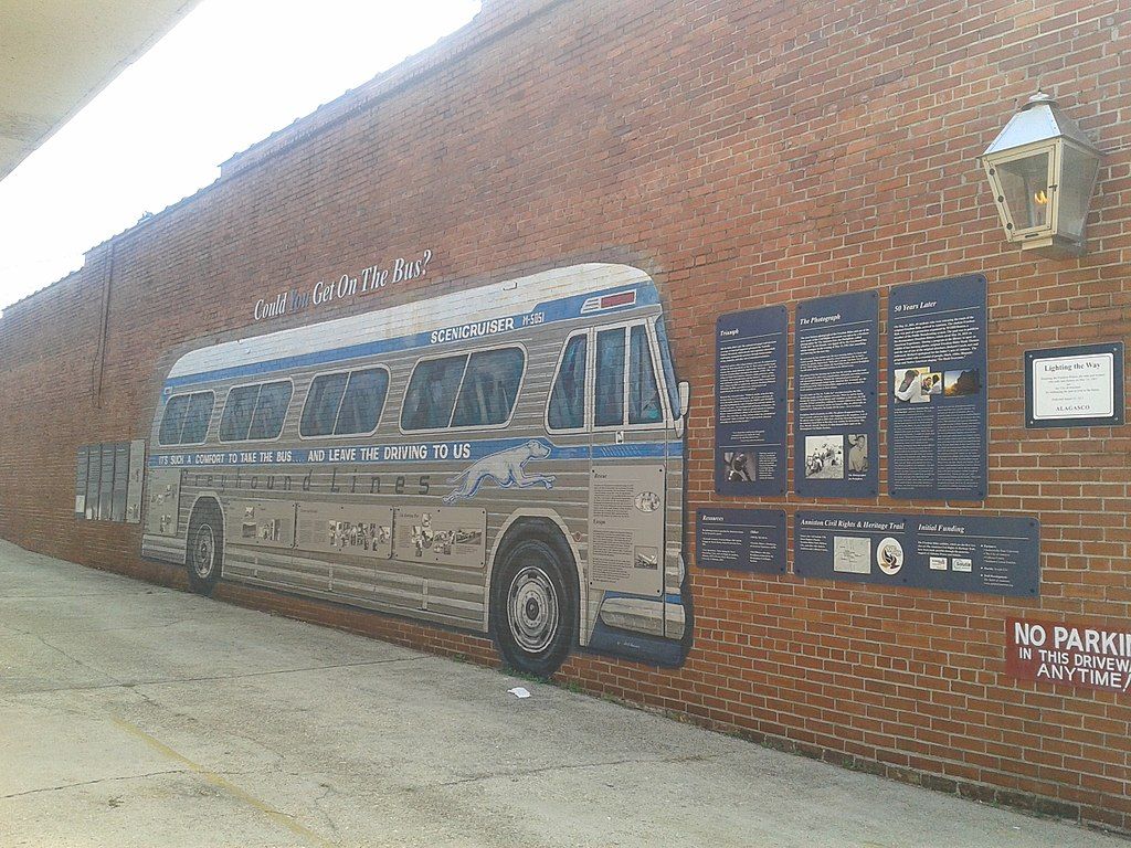 Murals in Freedom Riders National Monument