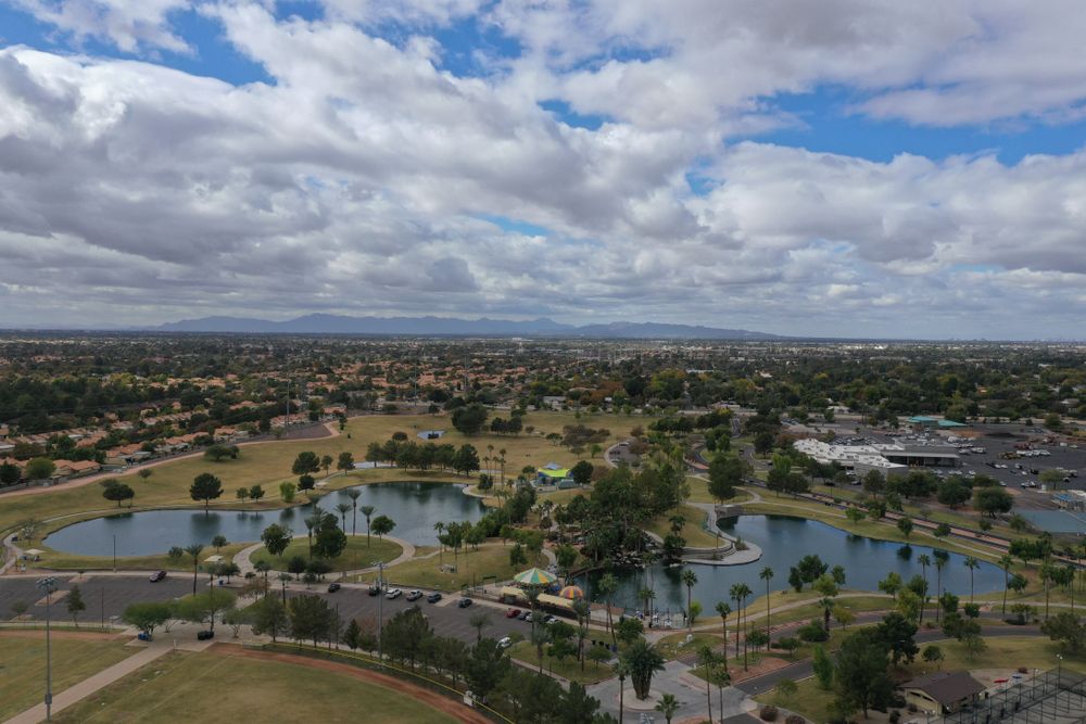 Aeriel view of Freestone Park