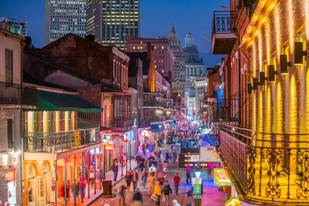 Night scene at the French Quarter