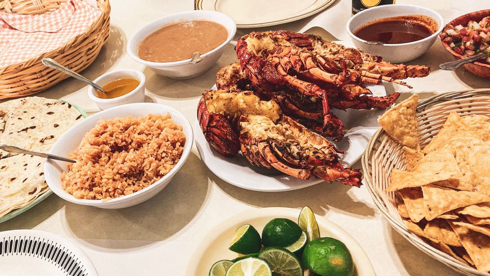 Fried Lobster with Tortillas in Puerto Nuevo